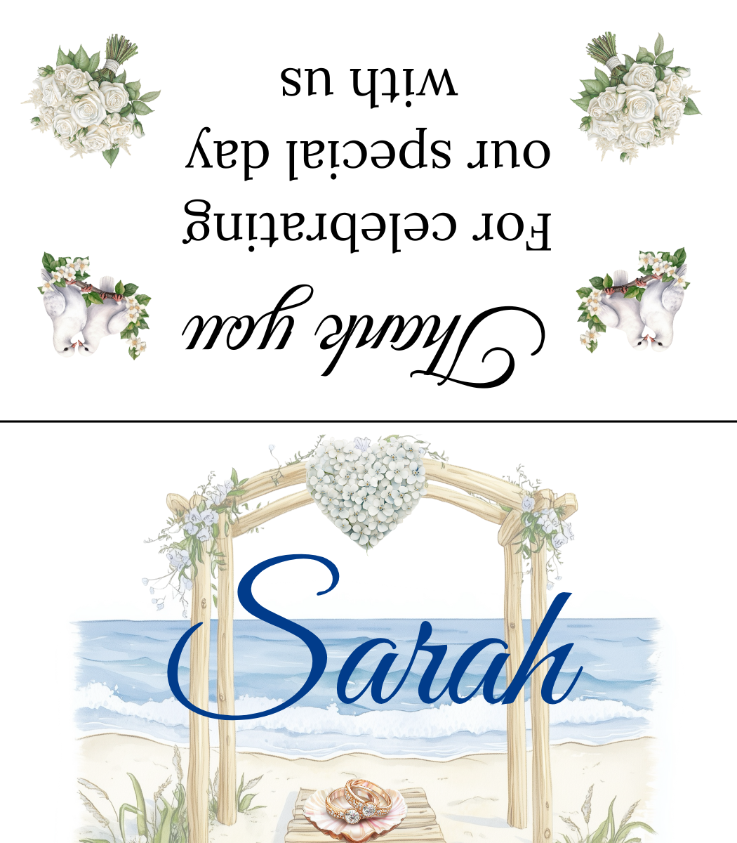 Editable Beach Themed Wedding Package