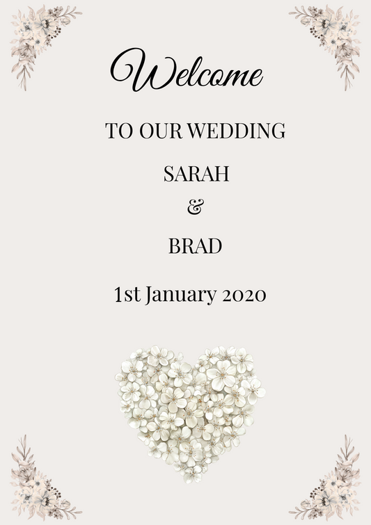 Editable Digital Wedding 6 Piece Package