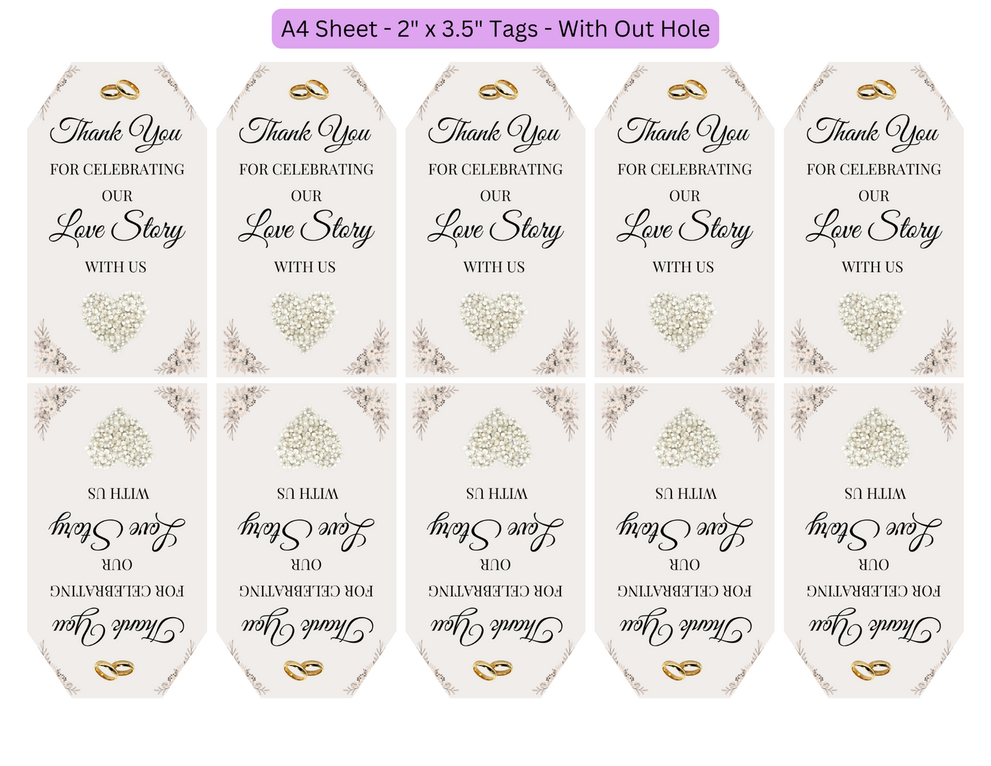 Editable Digital Wedding 6 Piece Package