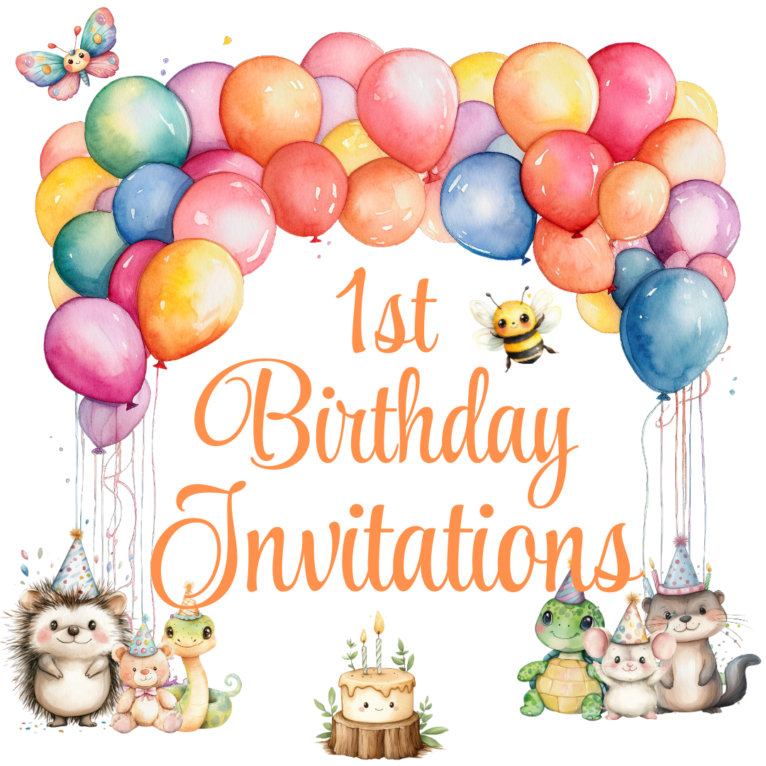 1st Birthday Invitations
