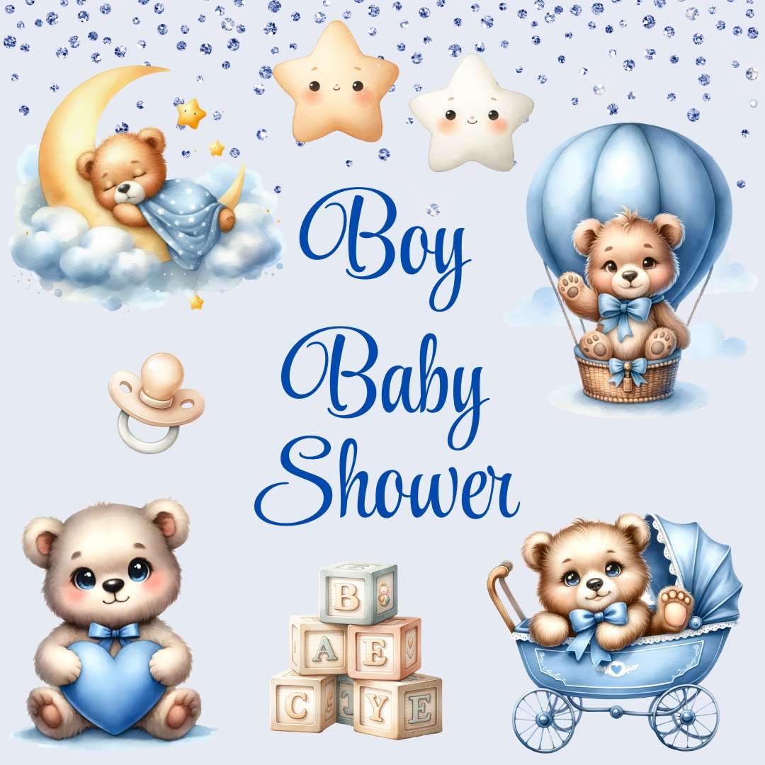 Boy Baby Shower Invitations