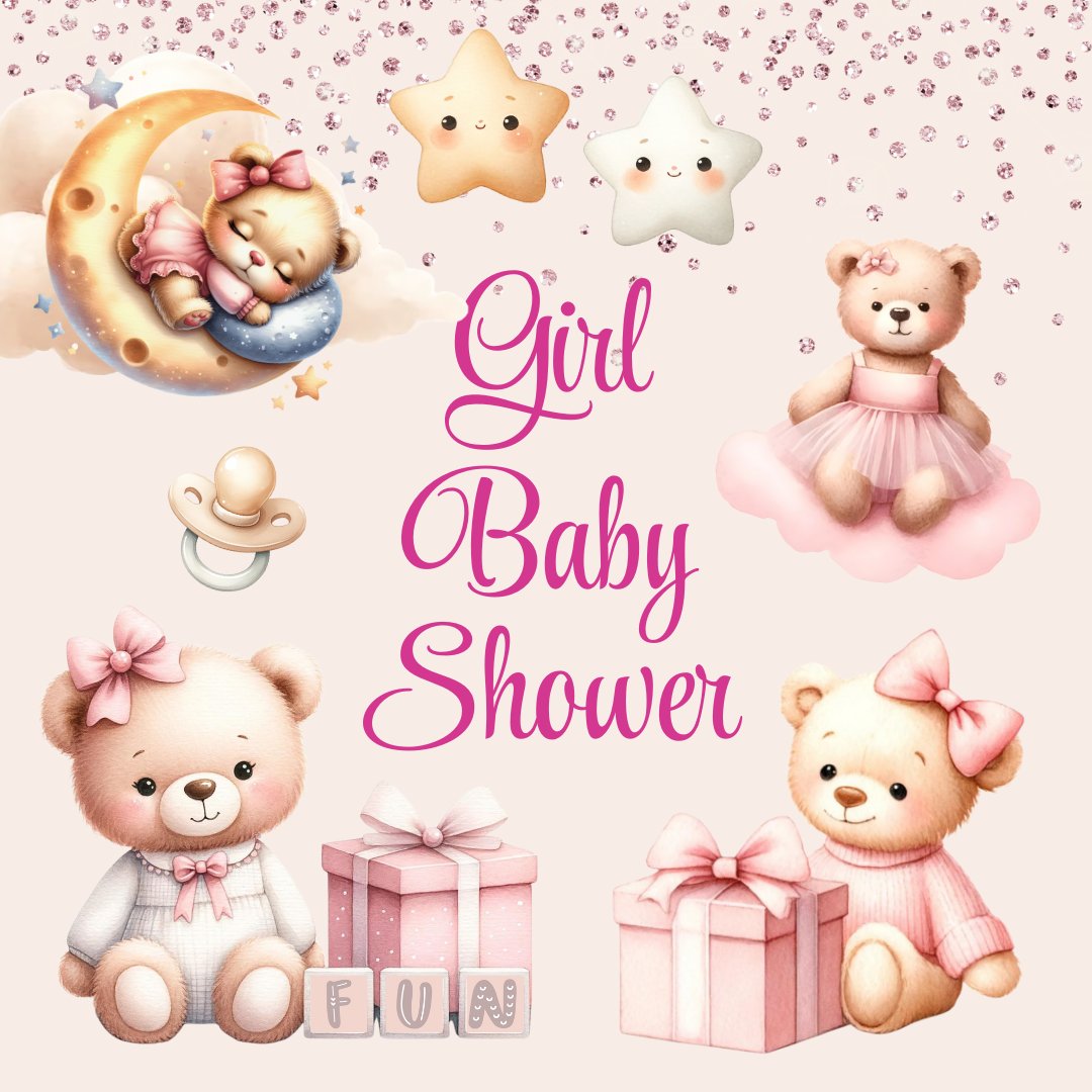 Girl Baby Shower Invitations