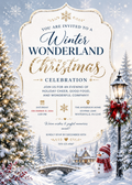 Winter Wonderland Christmas Invitation Template