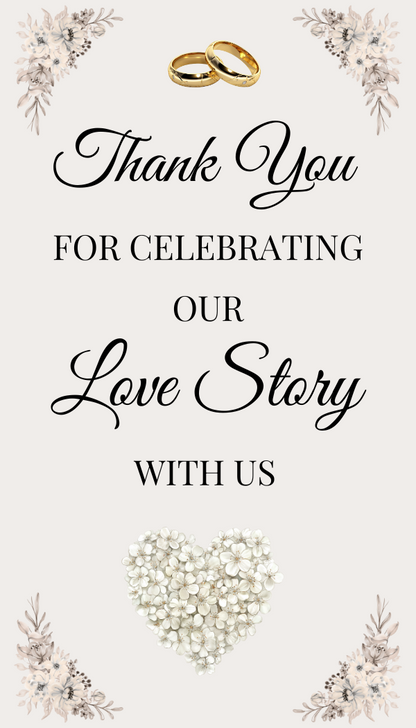 Editable Digital Wedding 6 Piece Package