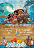 Editable Moana™ Birthday Invitation