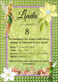 Editable Tinkerbell™ Birthday Invitation