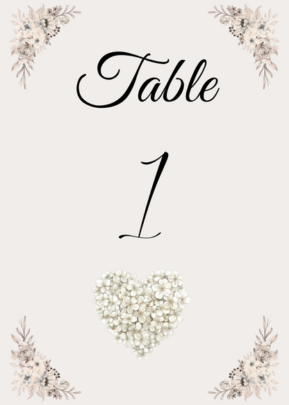 Editable Digital Wedding 6 Piece Package
