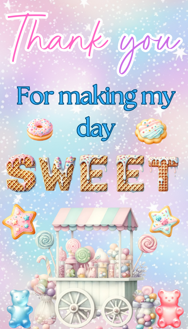 Editable "Sweet 6" Birthday Invitation