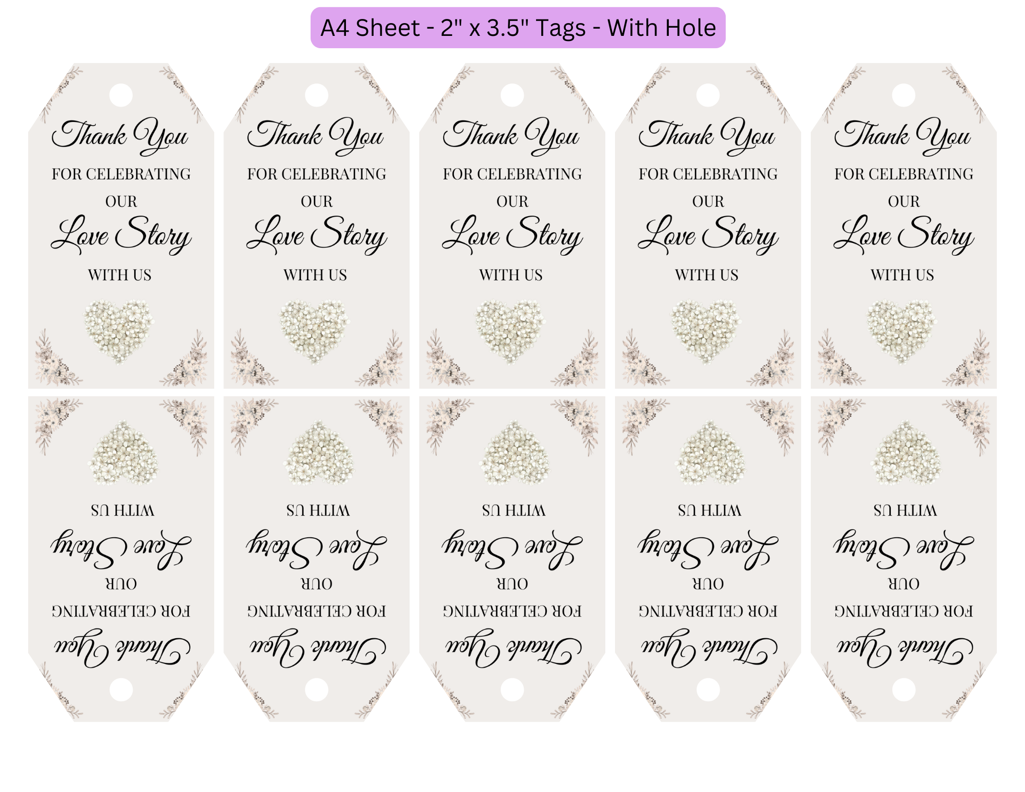 Editable Digital Wedding 6 Piece Package