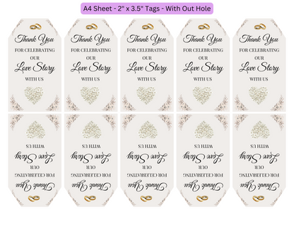 Editable Digital Wedding 6 Piece Package